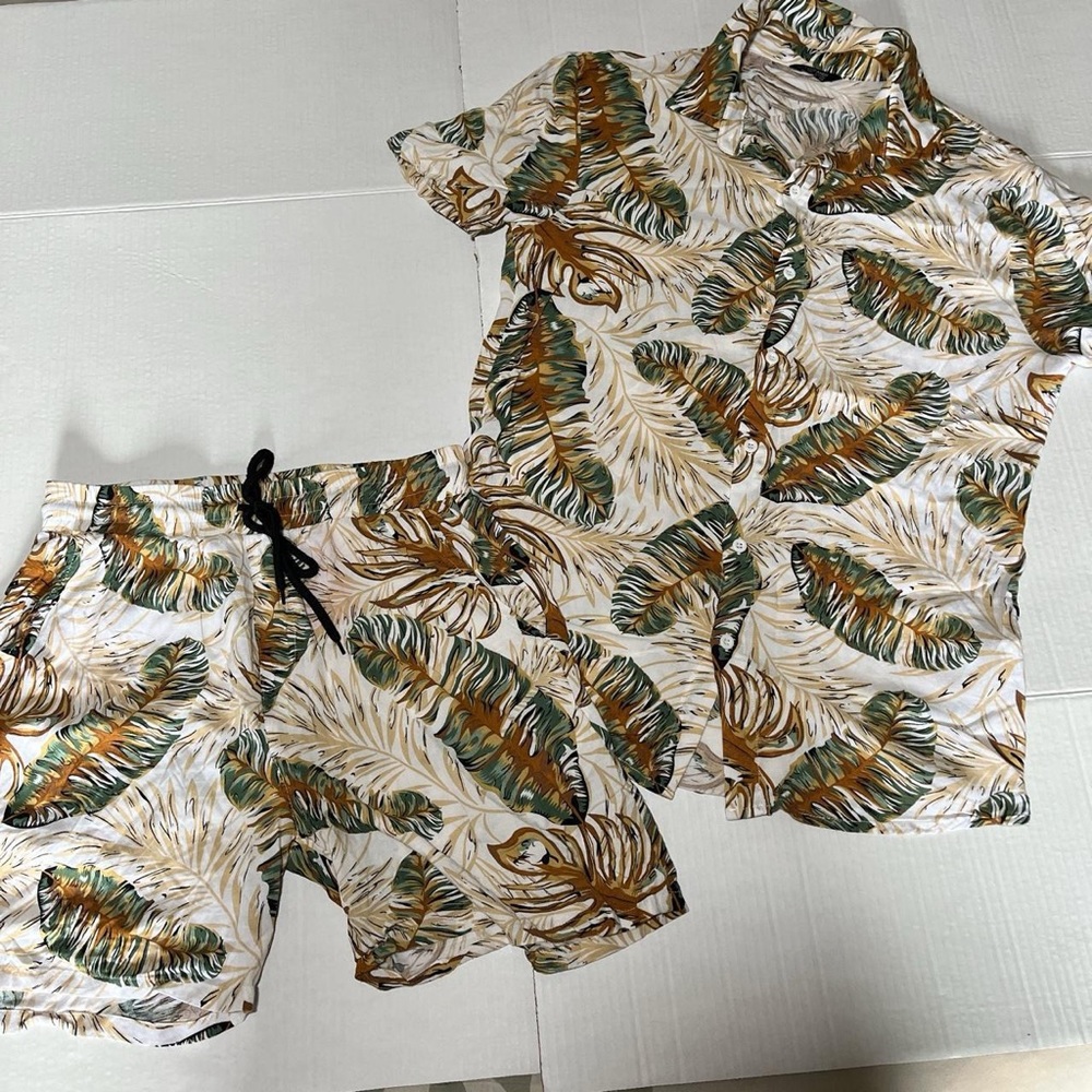 Cute Tiki/Hawaiian/Boho Summer 2piece Set